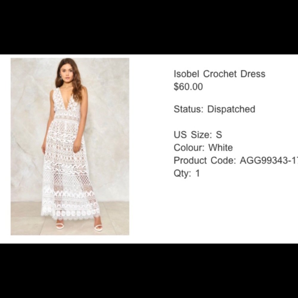 Nasty Gal white dress - worn once!
